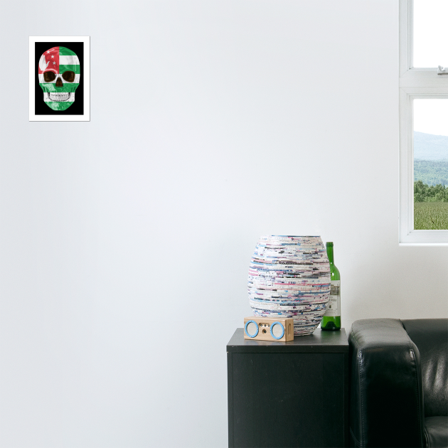 Abkhazia Flag Skull - Gift for Abkhazian With Roots From Abkhazia by Country Flags